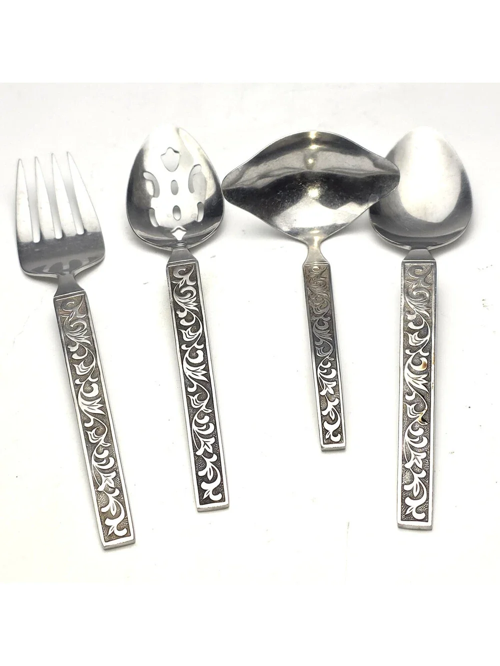 Flatware Riviera Cordova Stainless Hostess Set 4 Piece MCM Japan Vintage